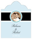 Simple Portrait Scalloped Vertical Big Rectangle Wedding Labels